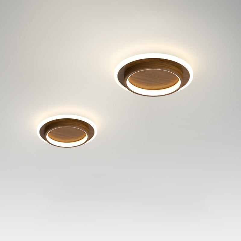 Metrona – Llum de sostre LED rodona – Metall i acrílic per a passadís i sala d'estar