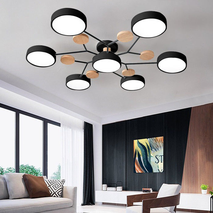 Lumaro – Làmpada de sostre LED rodona – Disseny modern per a sala d'estar