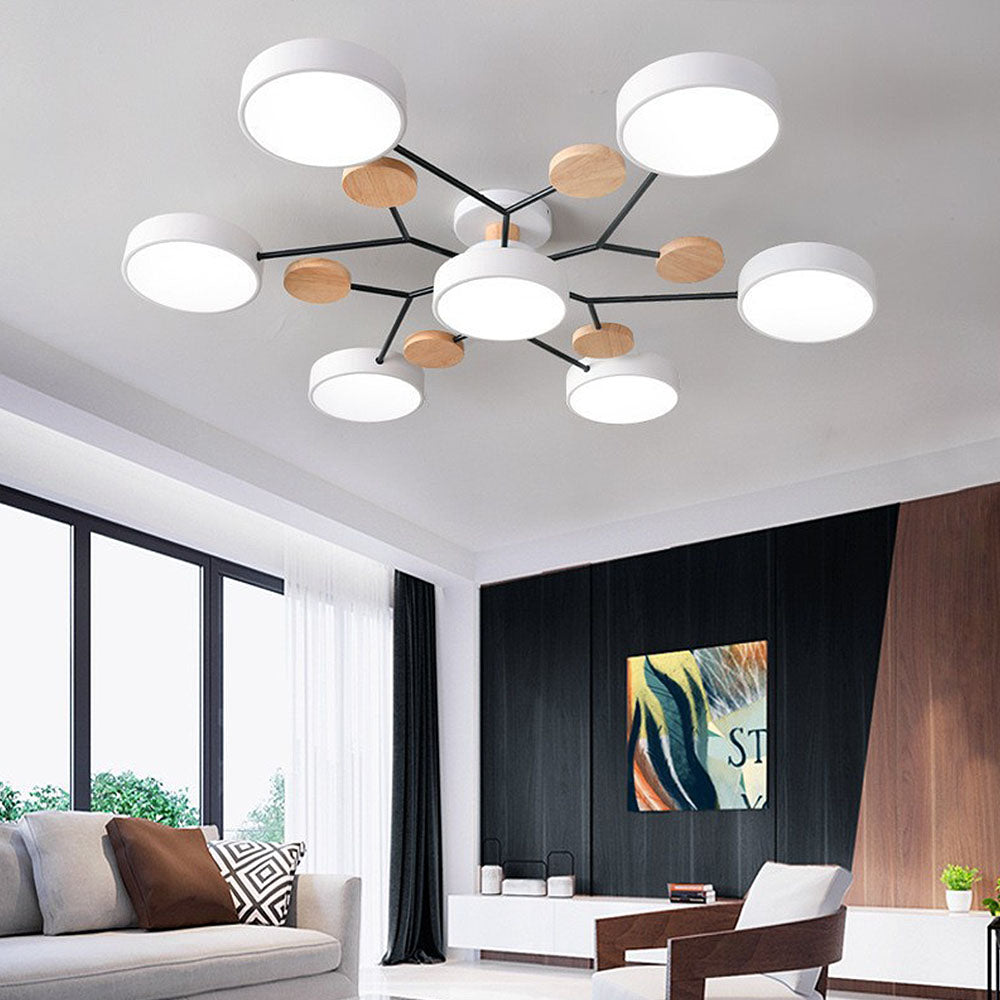 Lumaro – Làmpada de sostre LED rodona – Disseny modern per a sala d'estar
