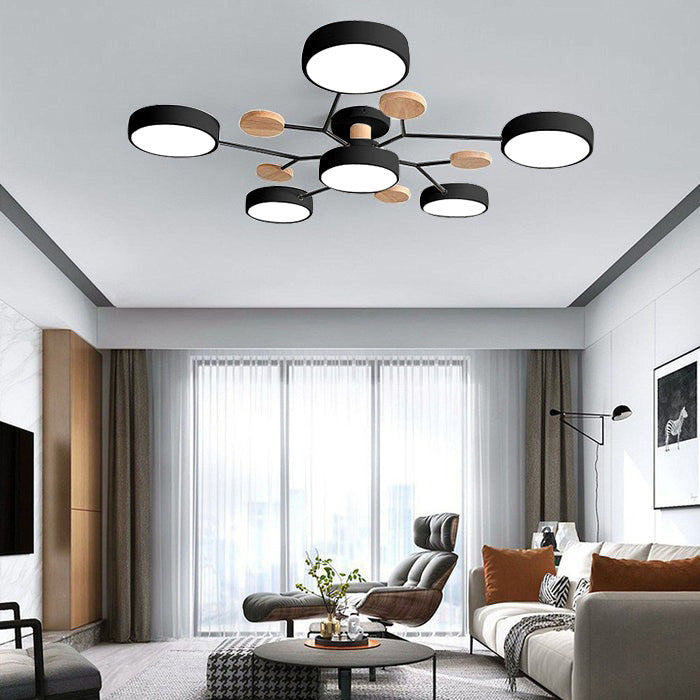 Lumaro – Làmpada de sostre LED rodona – Disseny modern per a sala d'estar