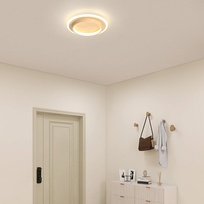 Metrona – Llum de sostre LED rodona – Metall i acrílic per a passadís i sala d'estar