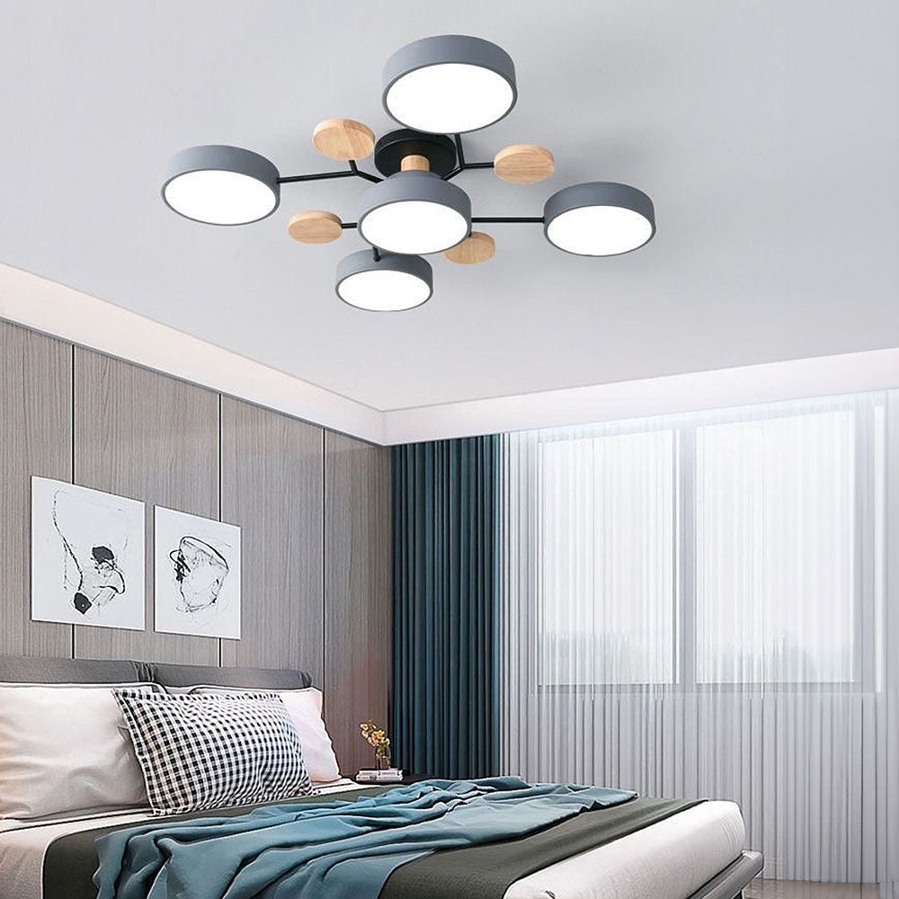 Lumaro – Làmpada de sostre LED rodona – Disseny modern per a sala d'estar