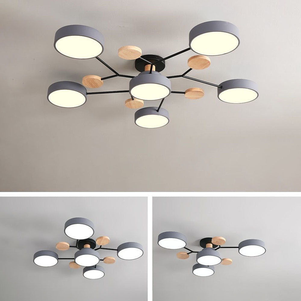 Lumaro – Làmpada de sostre LED rodona – Disseny modern per a sala d'estar