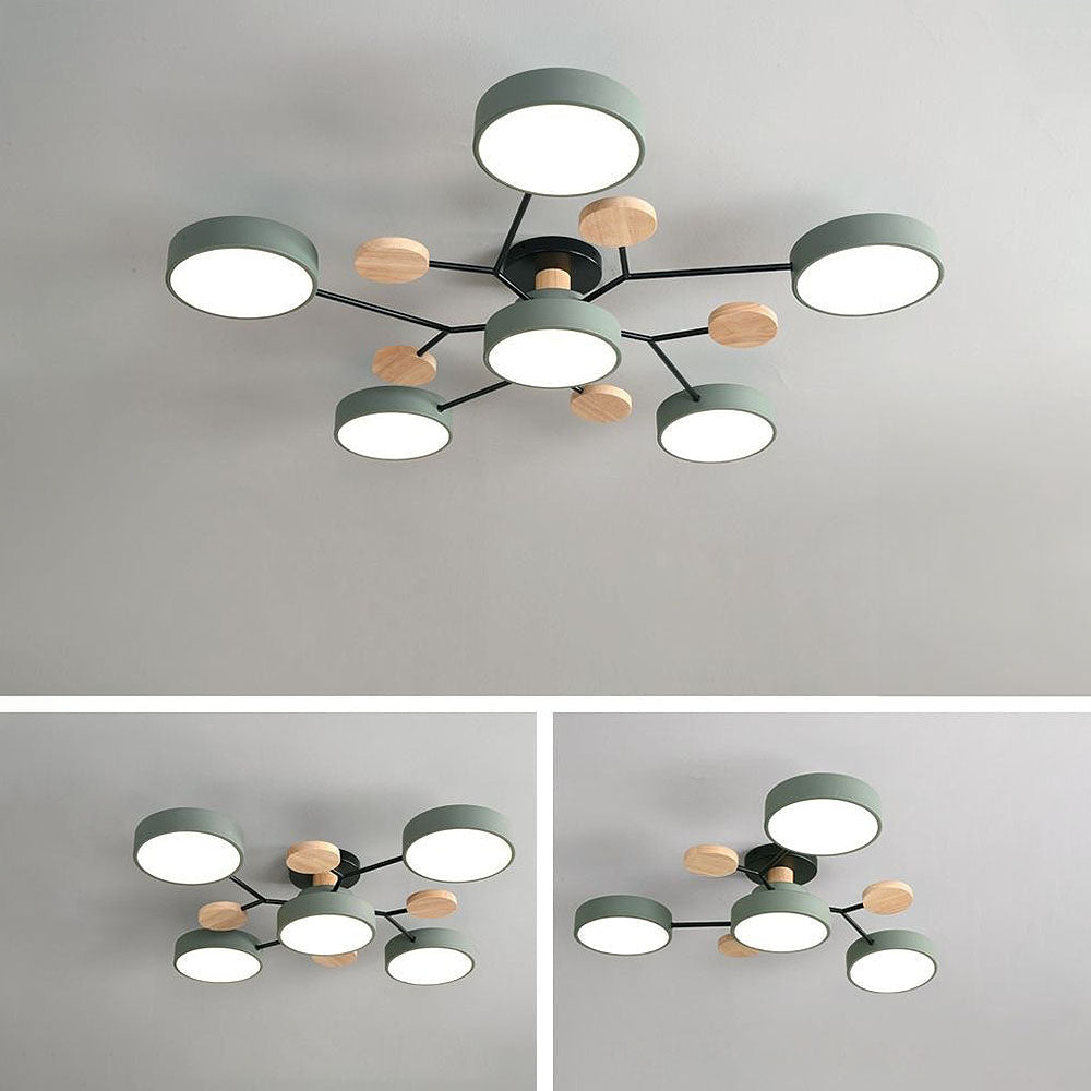 Lumaro – Làmpada de sostre LED rodona – Disseny modern per a sala d'estar