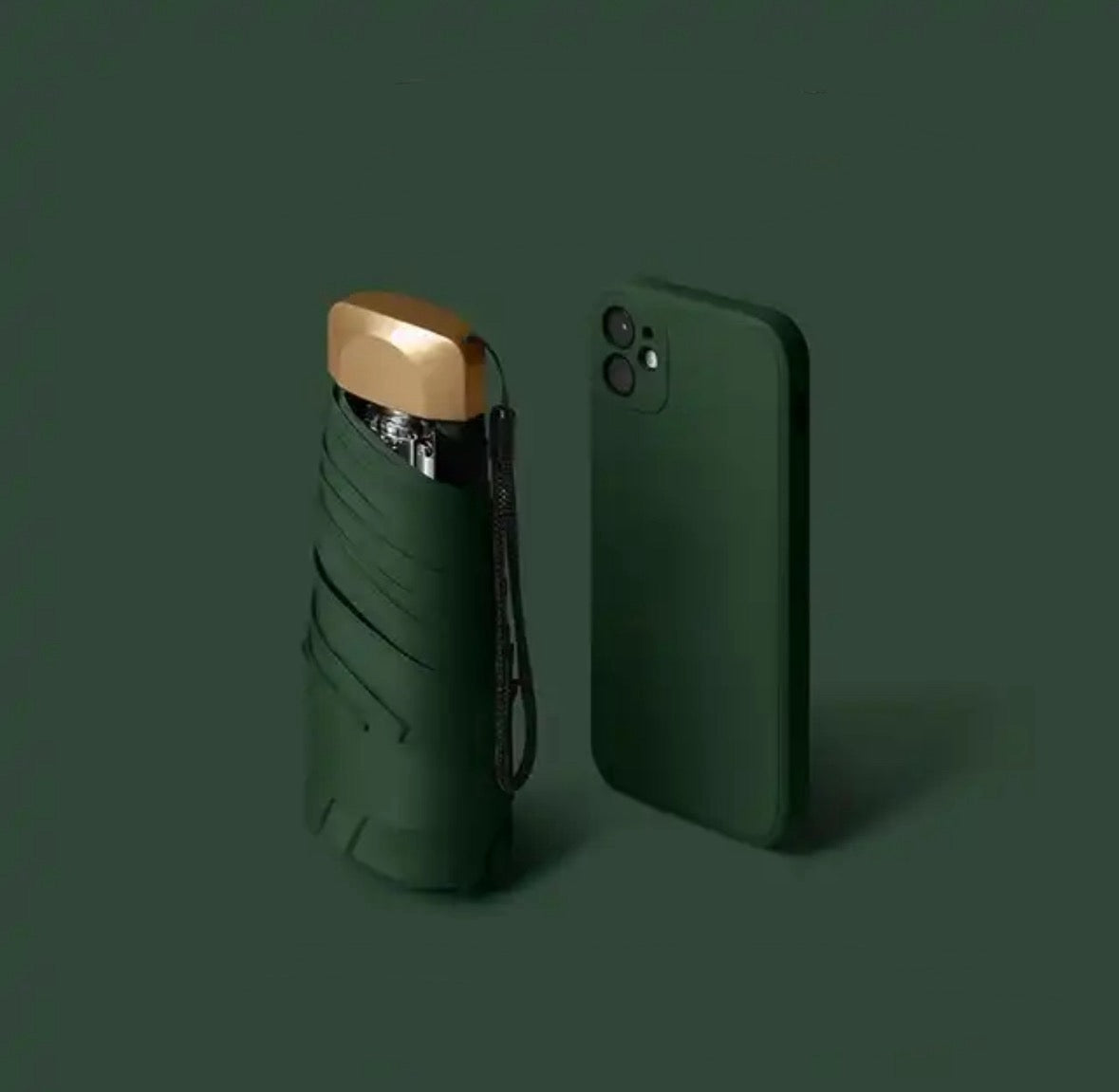 Melzano Mini Knirps para Viaje - Paraguas Más Pequeño, Resistente al Viento, Bloqueador UV