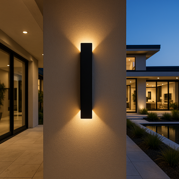 Lumora – LED wandlamp waterdicht aluminium – voor buiten of badkamer