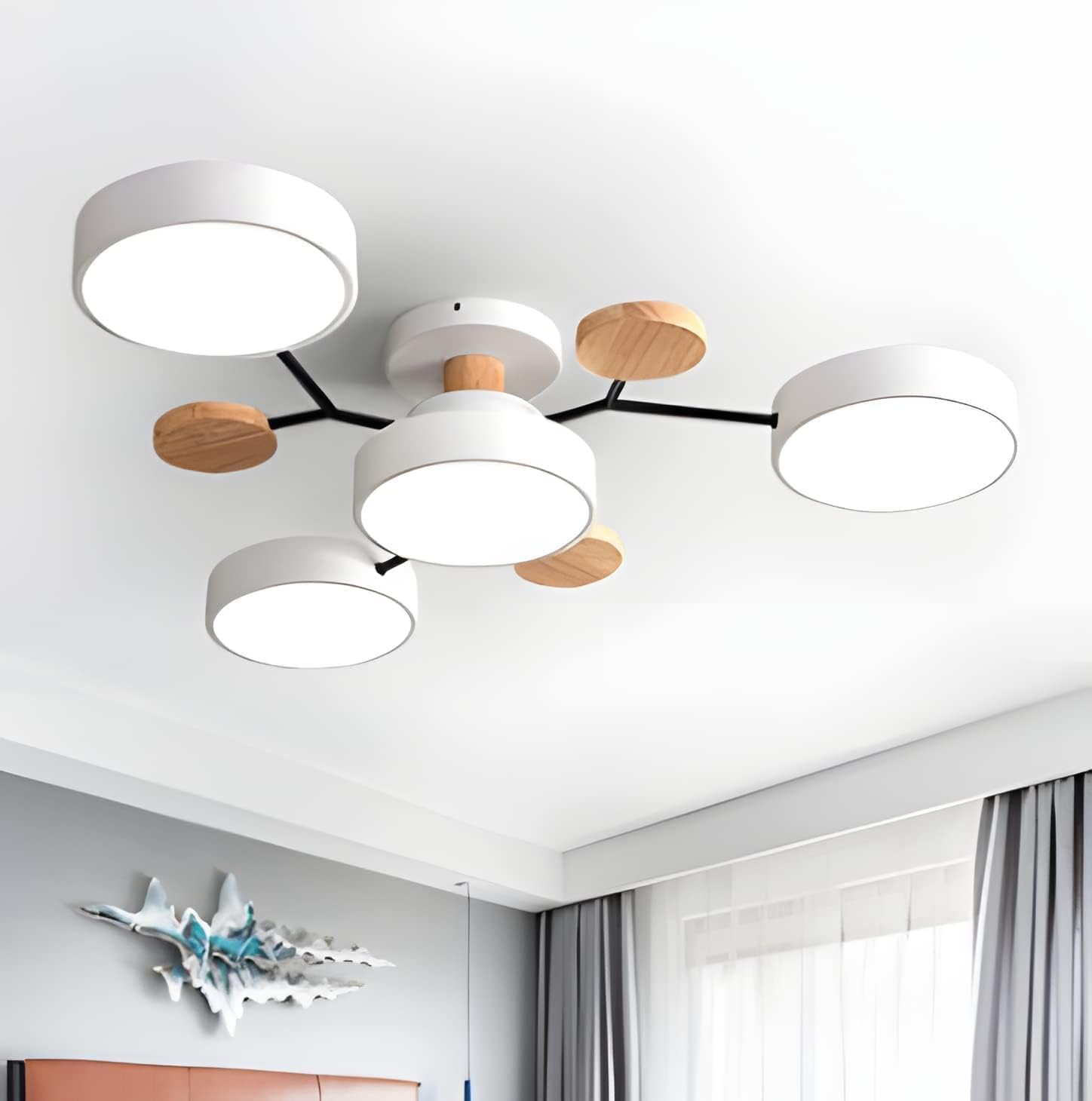 Lumaro – Làmpada de sostre LED rodona – Disseny modern per a sala d'estar