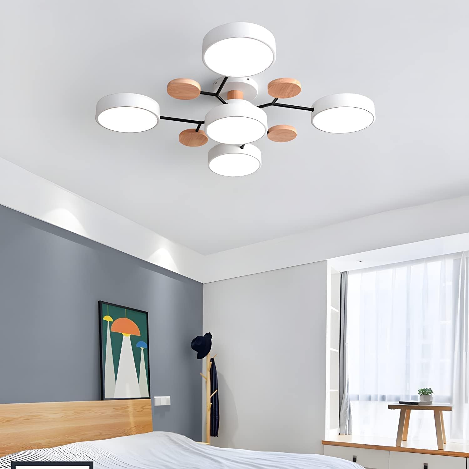 Lumaro – Làmpada de sostre LED rodona – Disseny modern per a sala d'estar
