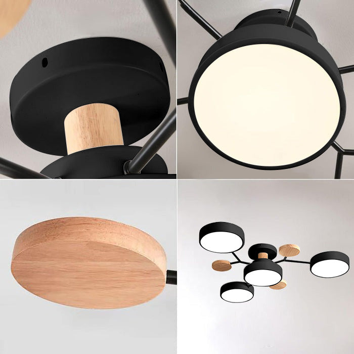 Lumaro – Làmpada de sostre LED rodona – Disseny modern per a sala d'estar