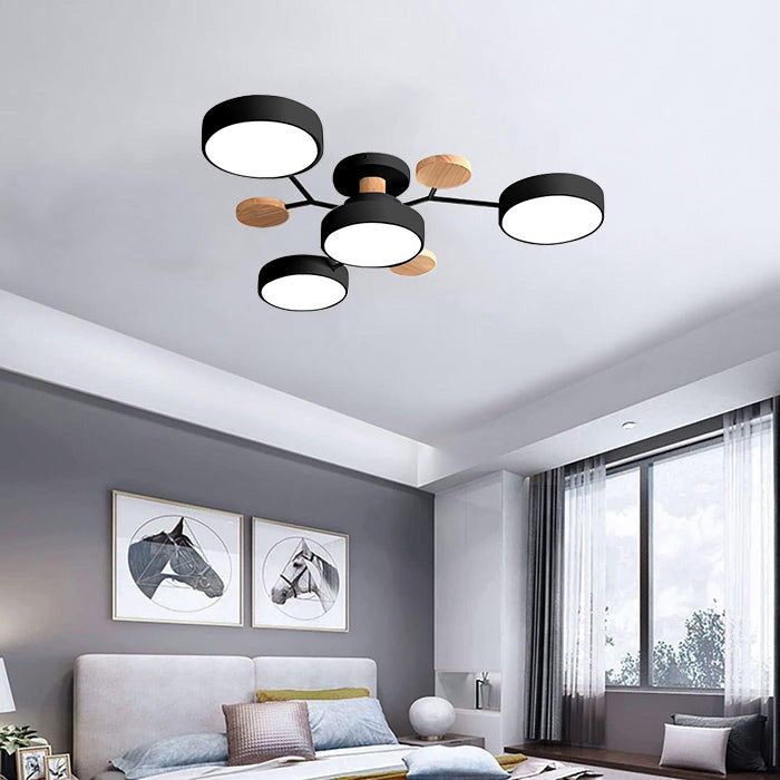 Lumaro – Làmpada de sostre LED rodona – Disseny modern per a sala d'estar