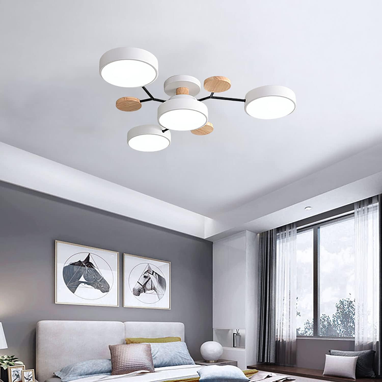 Lumaro – Làmpada de sostre LED rodona – Disseny modern per a sala d'estar