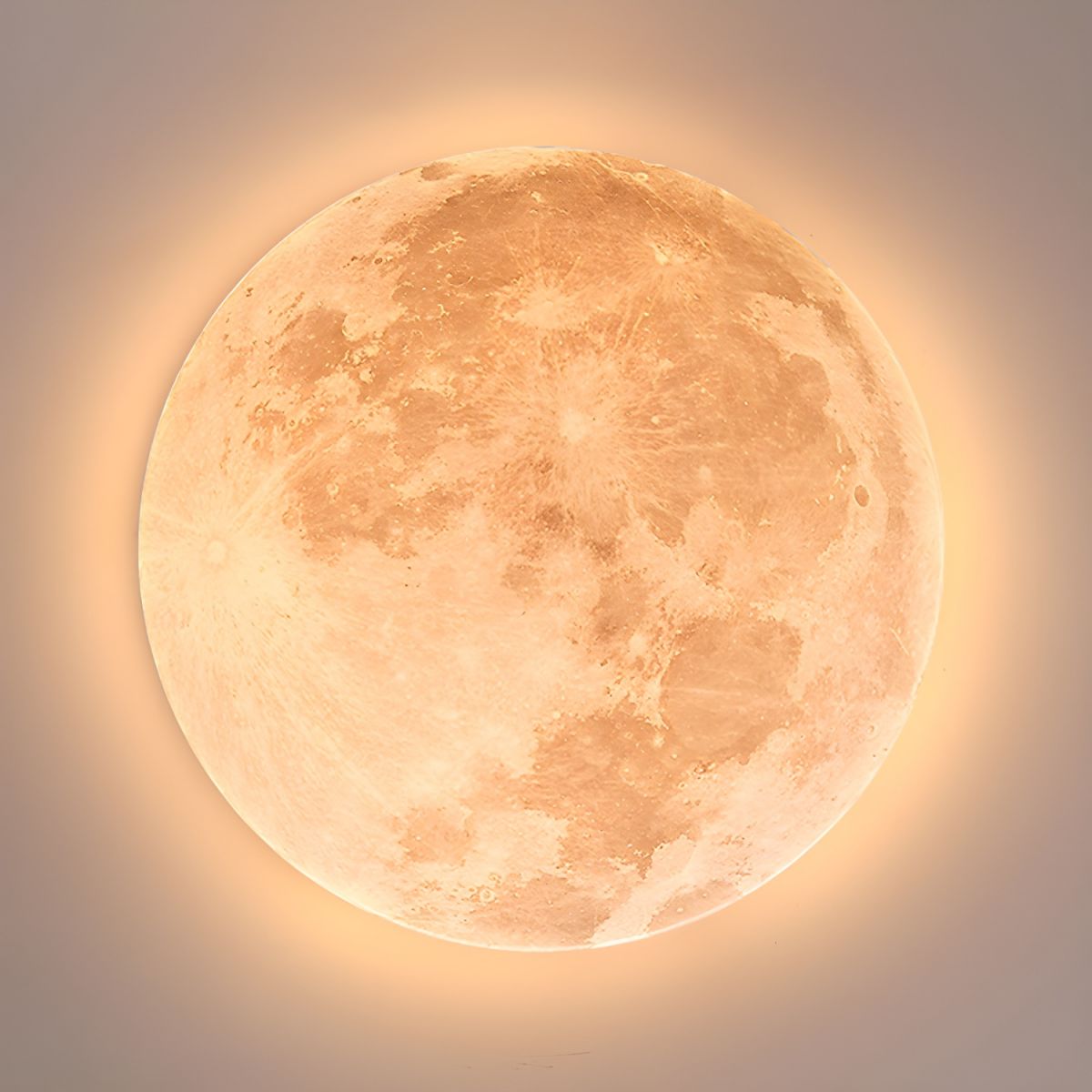 Lunaro – Làmpada de sostre rodona minimalista – Fusta i acrílic LED disseny