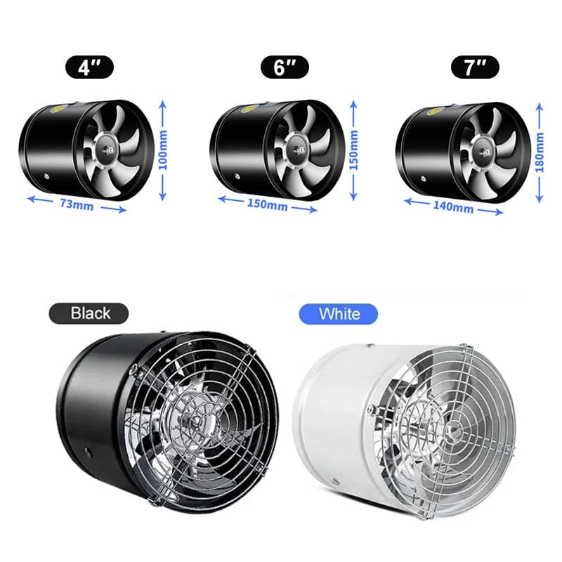 Melzano Ventilador Extractor Potente y Silencioso
