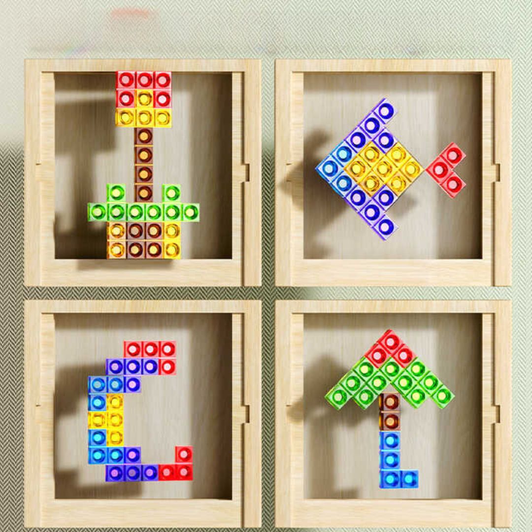 Ecoblock – tauler de Tetris de fusta educatiu i sostenible – per a totes les edats