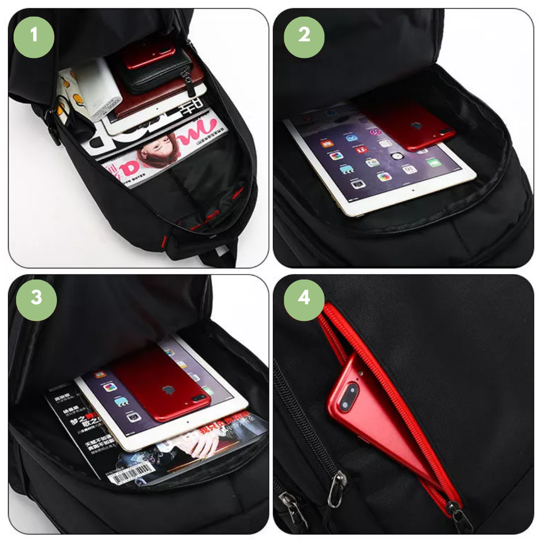 Motxilla de niló estilosa – Compartiment per a portàtil i detalls elegants amb borla