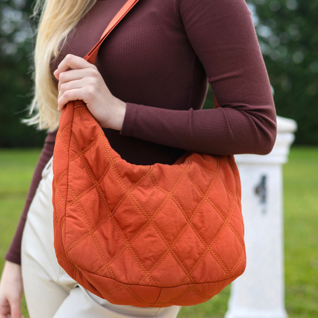 Melzano Quilted Puffer Bag