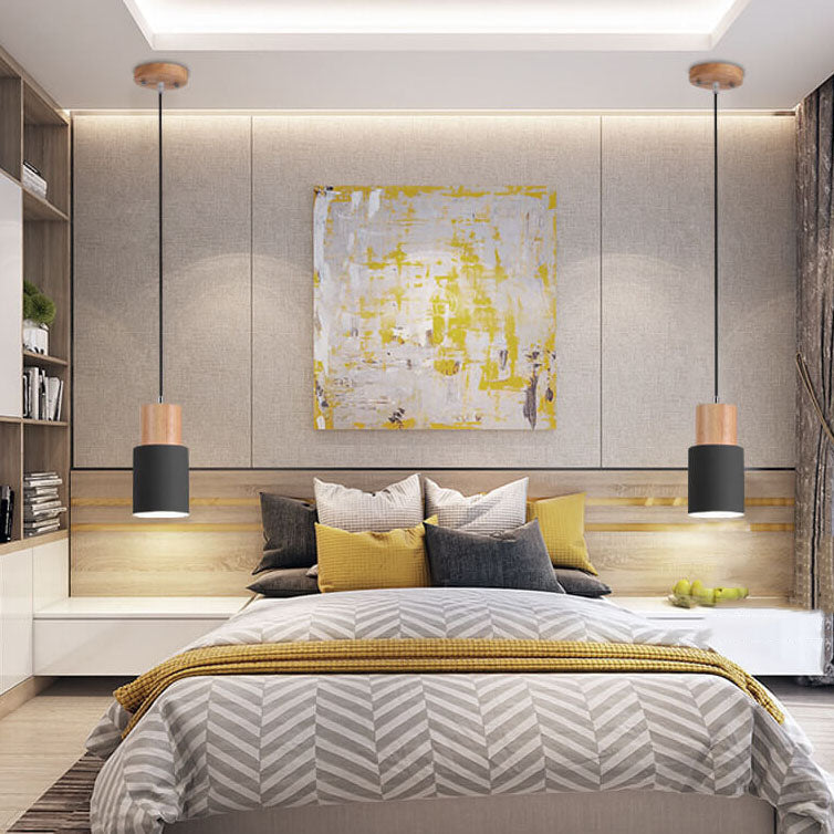 NordicGlow – Làmpada penjant cilíndrica LED d'alumini – Interior modern