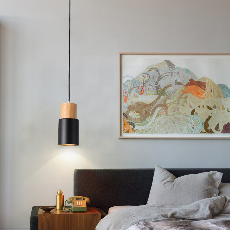 NordicGlow – Làmpada penjant cilíndrica LED d'alumini – Interior modern