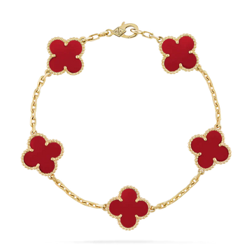 Solmara – Armband rood verguld 18K roestvrij staal – opvallend voor dames