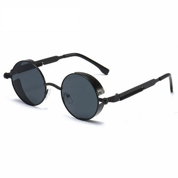 Kevin – Round vintage sunglasses with UV400 protection – unisex style