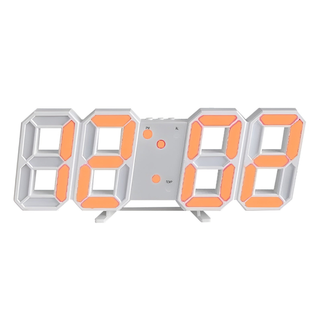 Nyvox - Reloj de pared digital LED 3D moderno