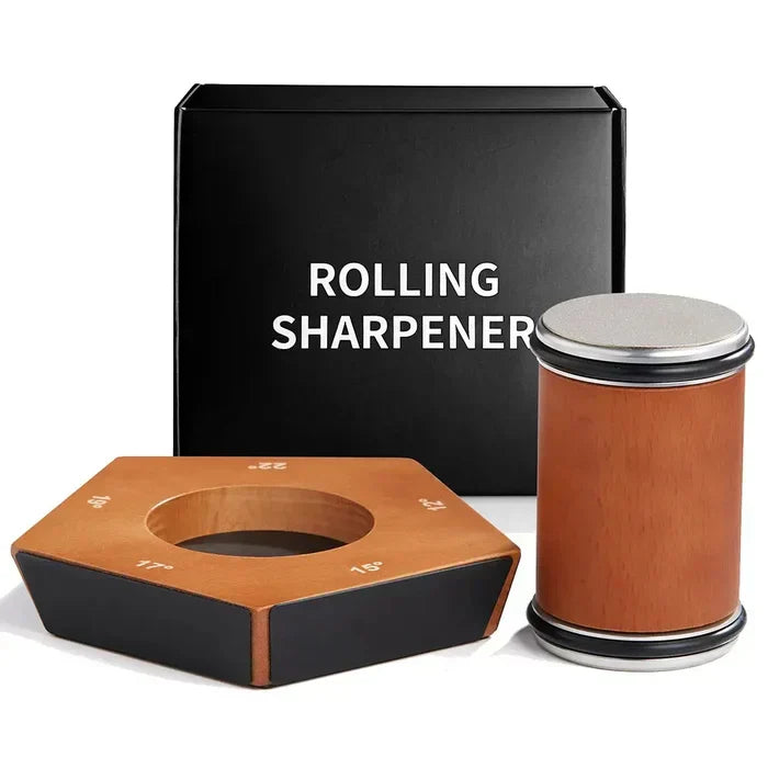SharpRoll – Afilador manual de ganivets de rodets de diamant amb suport d'angle