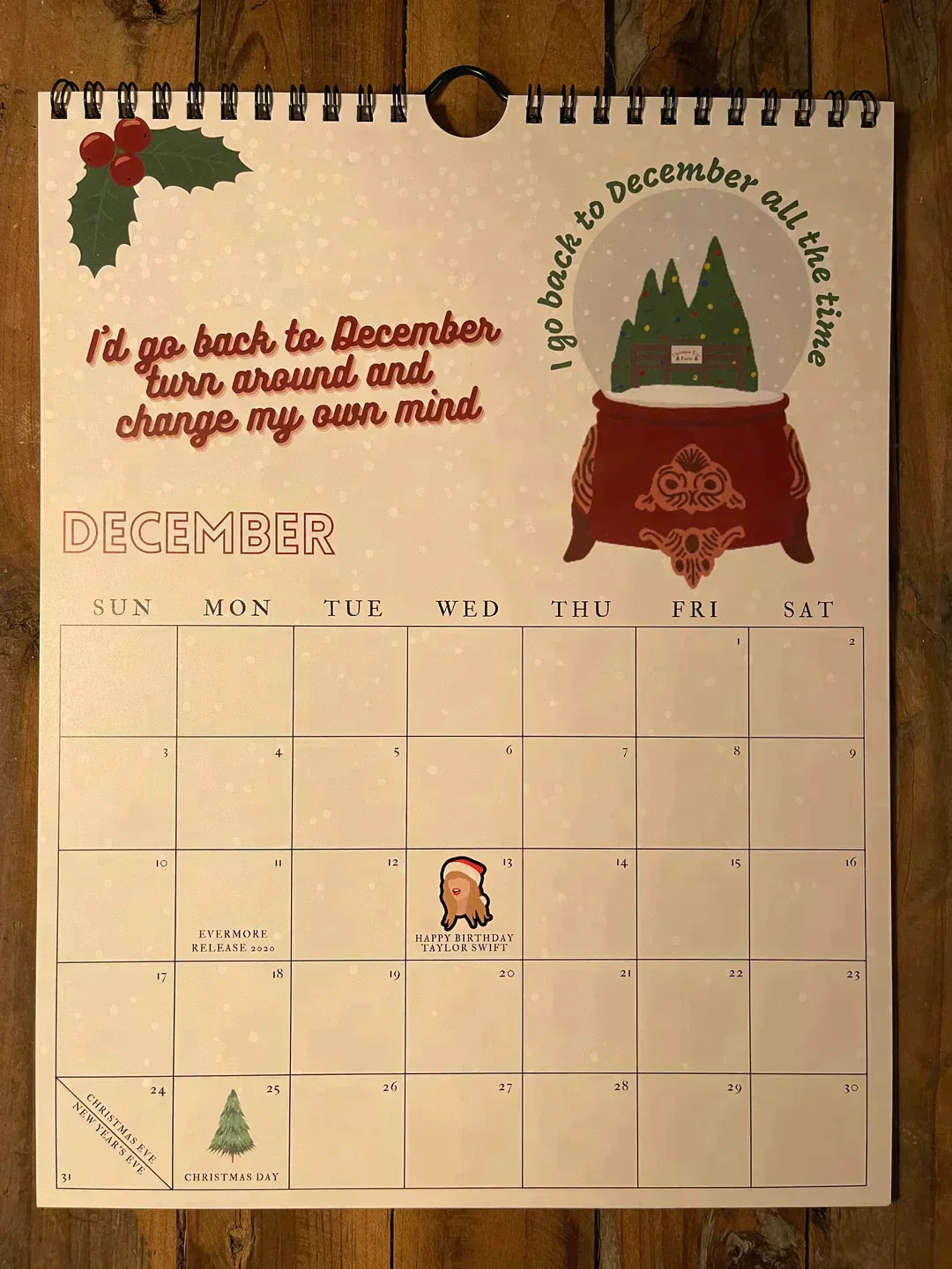 Calendario Melzano Taylor Swift
