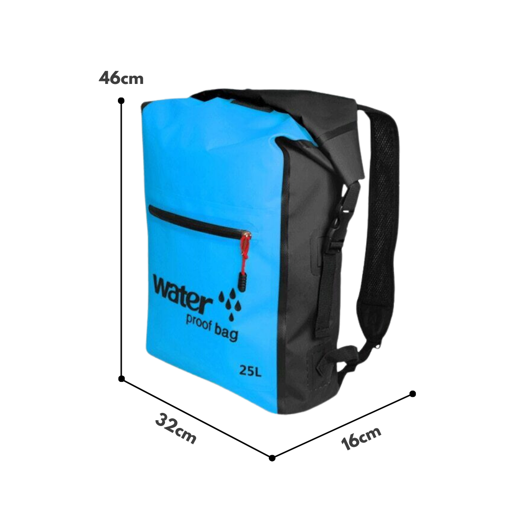 Motxilla impermeable de 25L – Per a esports aquàtics i aventures a l'aire lliure