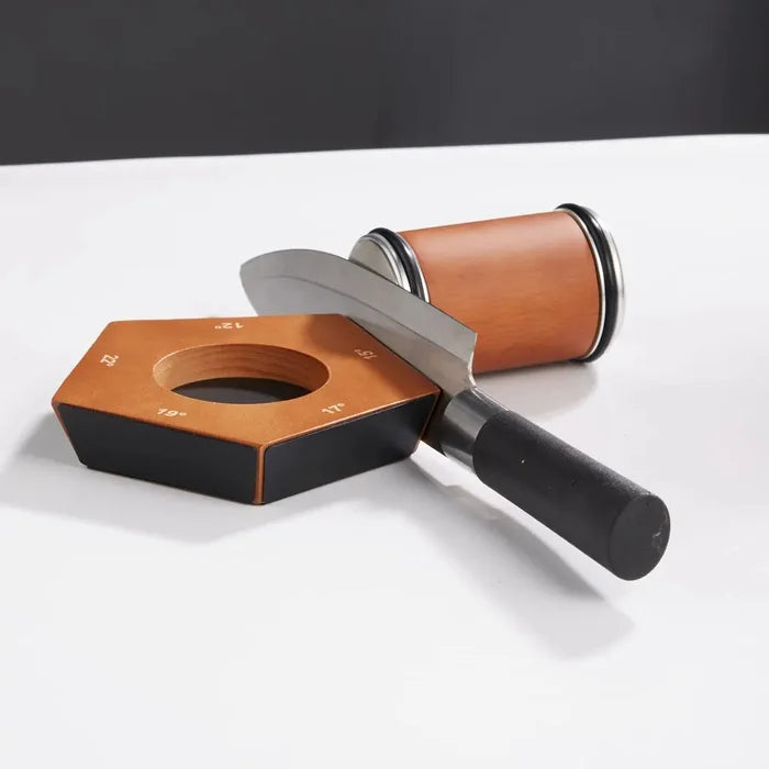 SharpRoll – Afilador manual de ganivets de rodets de diamant amb suport d'angle
