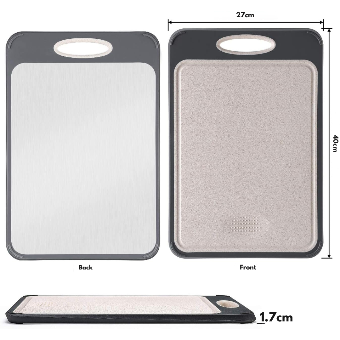 Steeluxe – Taula de tall d'acer inoxidable – Higienica i resistent a la calor