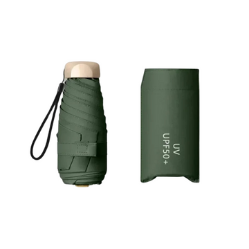 SkyShield – Mini paraugas tamaño de viaxe, protección UV e a proba de vento