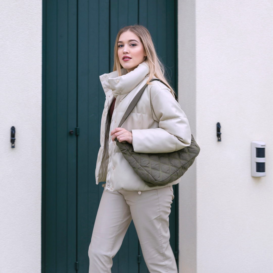 Melzano Quilted Puffer Bag