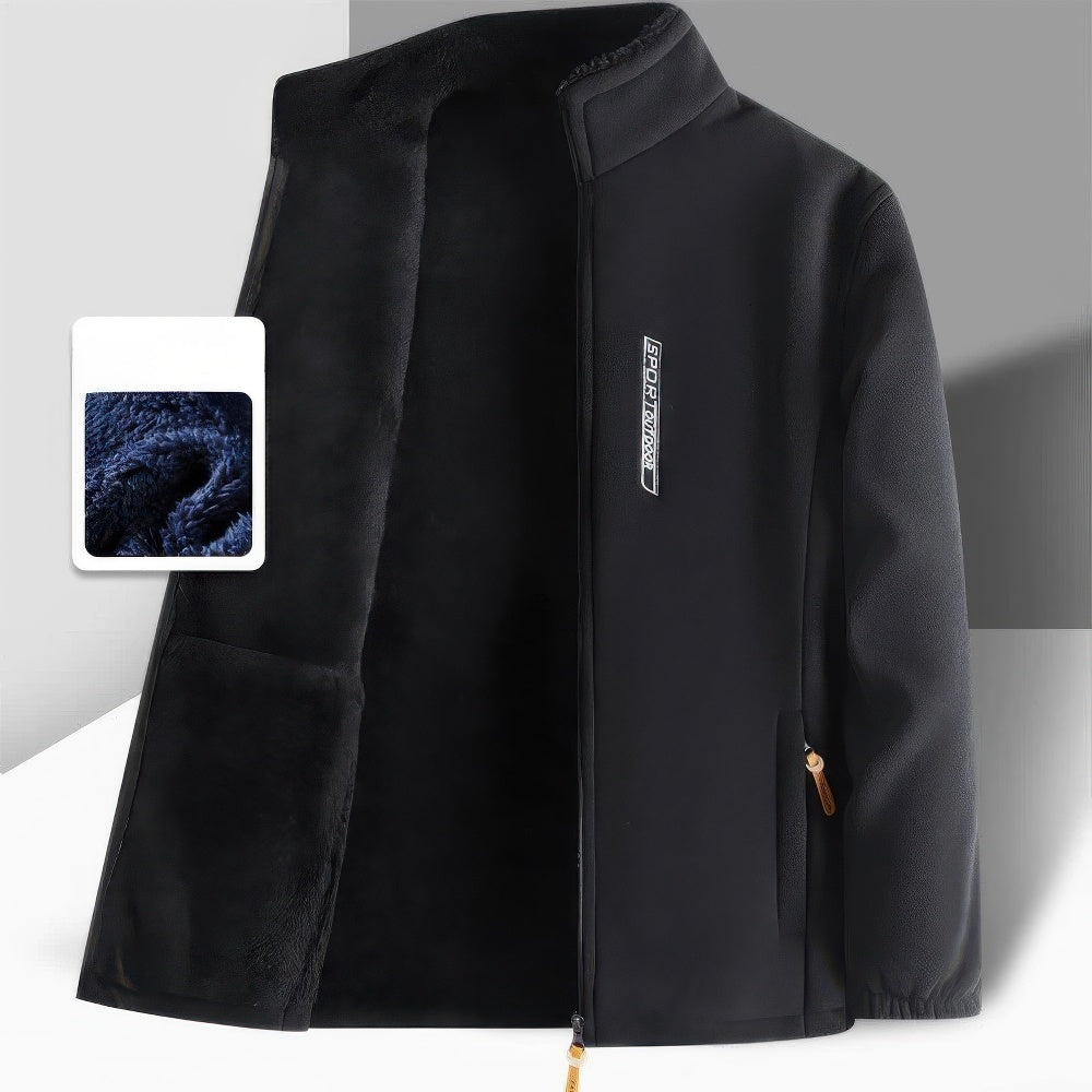 Men's Fleece Lined Winter Jacket - Comfortable and Stylish