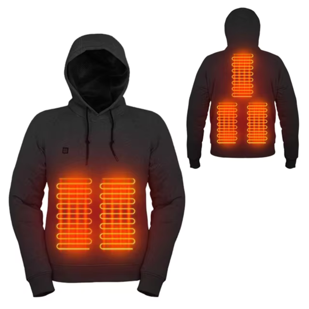 Sudadera con capucha calefactable - USB - Estilosa e quente para o inverno