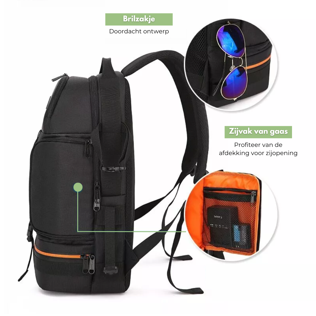 Motxilla impermeable per a càmera – Espaiosa, segura i adequada per a viatjar