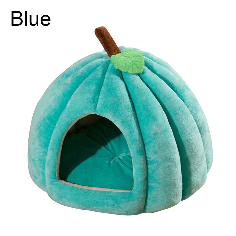 3D Pompoen Kattenhuis met Antislip Bodem en Verwijderbare Mat voor Katten en Kleine Honden 8