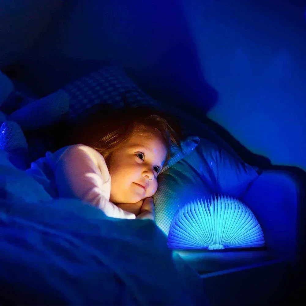 Luminio – llum nocturna LED 3D plegable RGB USB – habitació infantil i regal