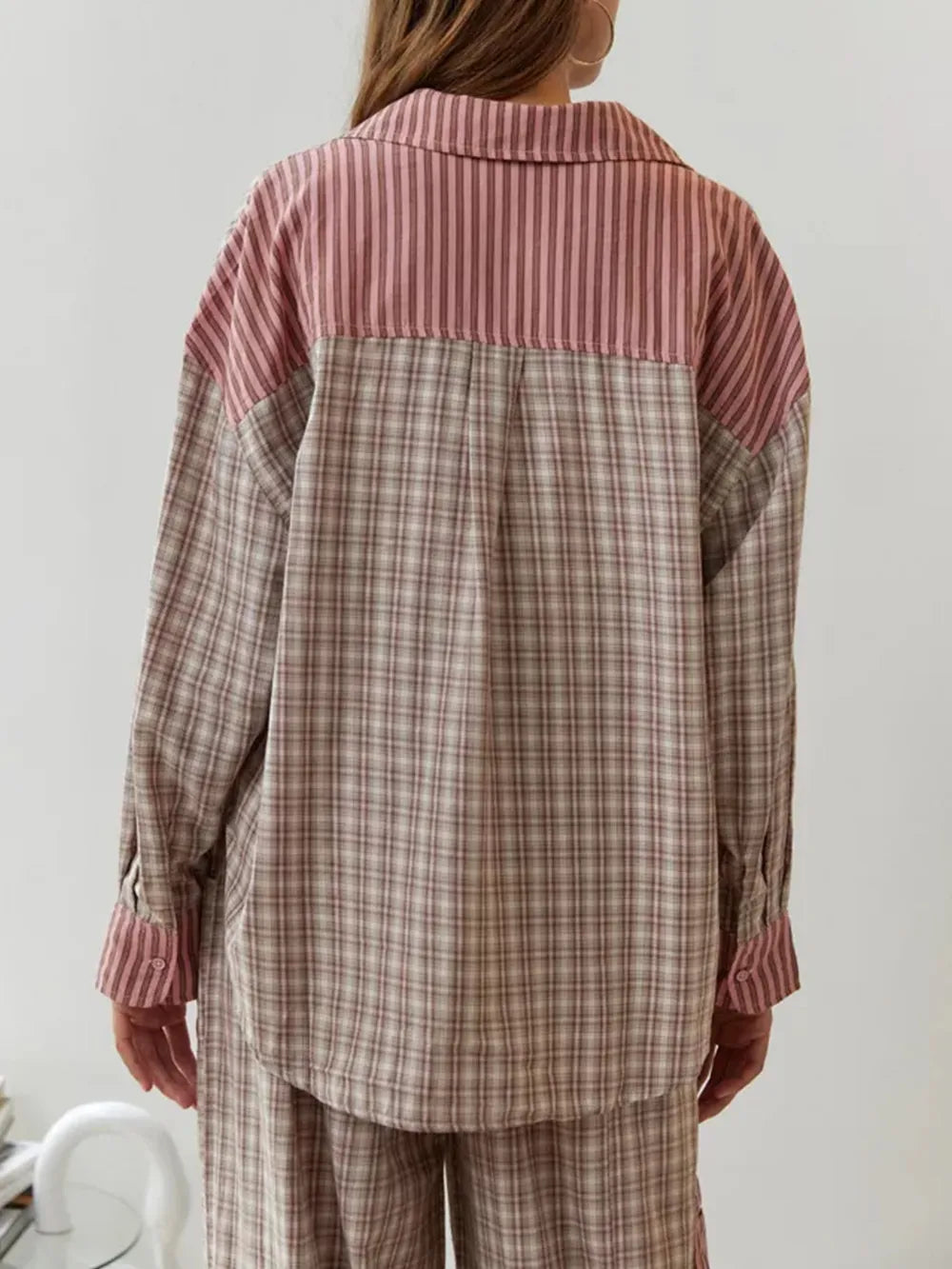 Cosy Cotton – Conjunt de pijama de cotó suau i elàstic de dues peces Tweedelige