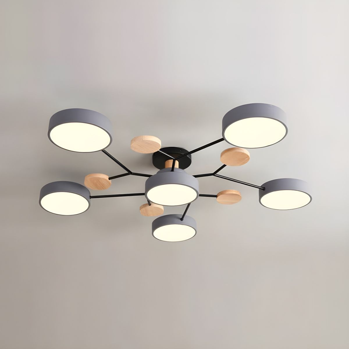 Lumaro – Làmpada de sostre LED rodona – Disseny modern per a sala d'estar