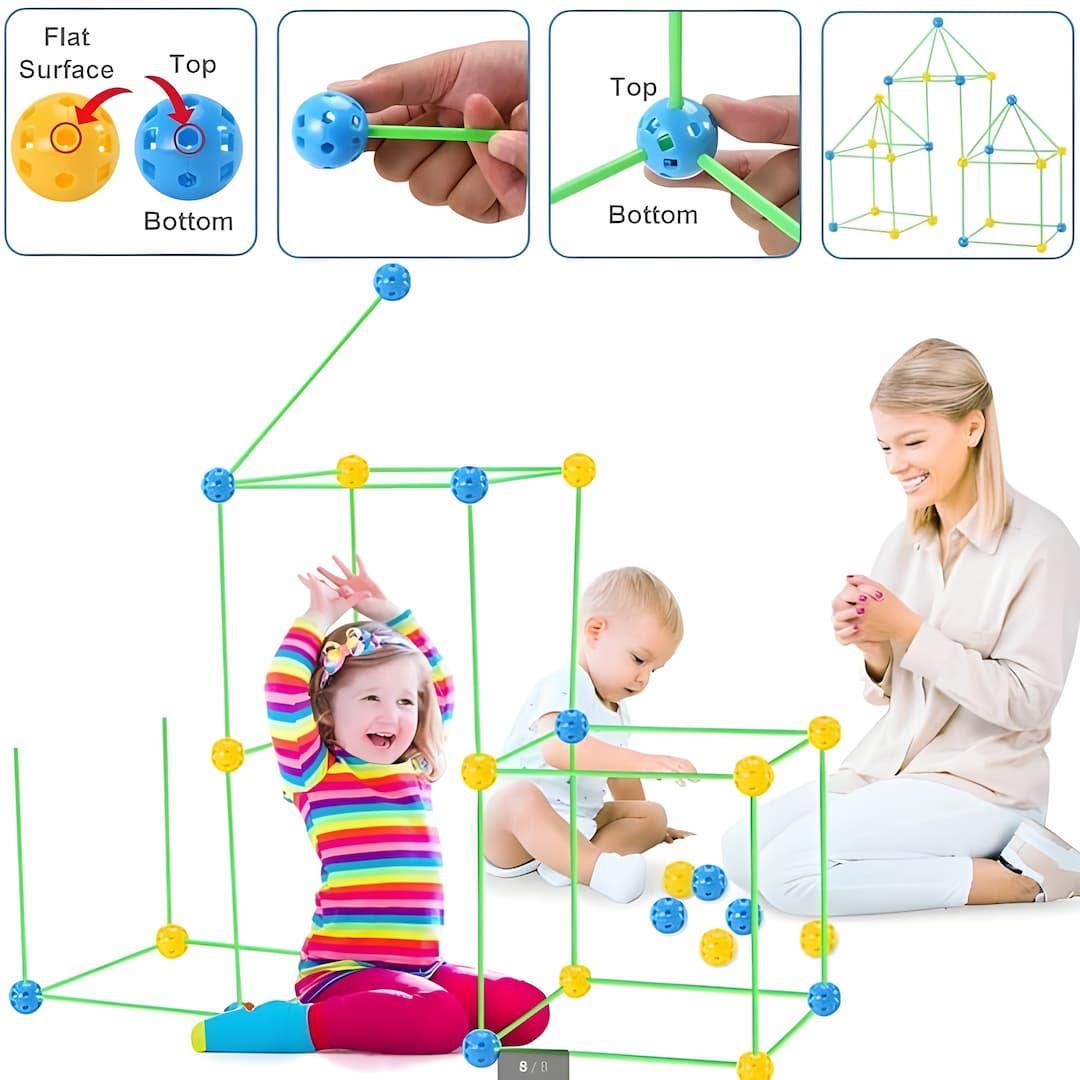 MagiZelt – Tienda de juego para niños de plástico, portátil y llena de fantasía