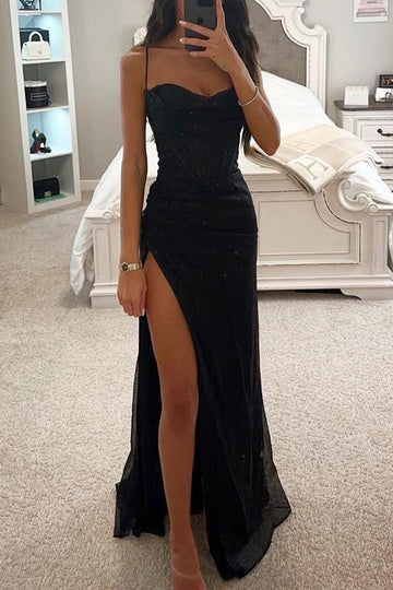 Vestit Maxi Aurorra – Lentejueles i Escot Alt per a Moments de Glamur