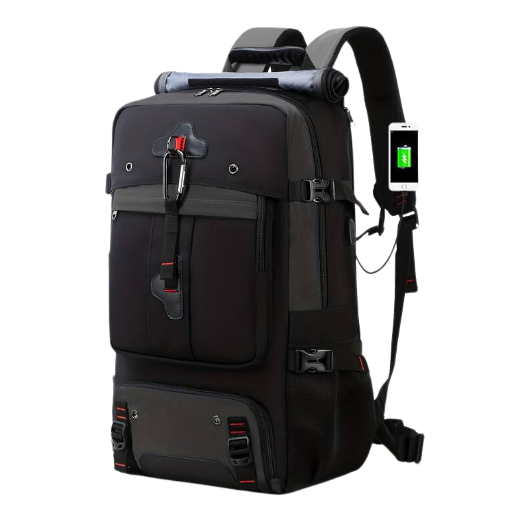 Mochila de exterior 50L – Impermeable y con puerto USB para viajes y aventura