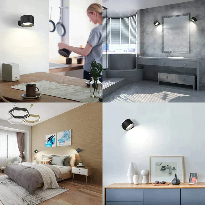 Lluminària LED de vareta | Sense fils i recarregable amb rotació de 360°