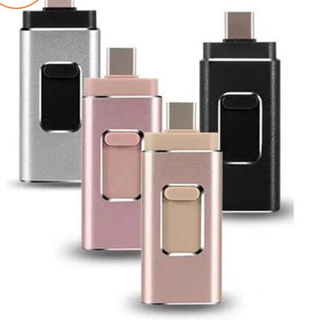 4 in 1 Flashdrive, never a full phone again with our handy flashdrive, fits on every device!