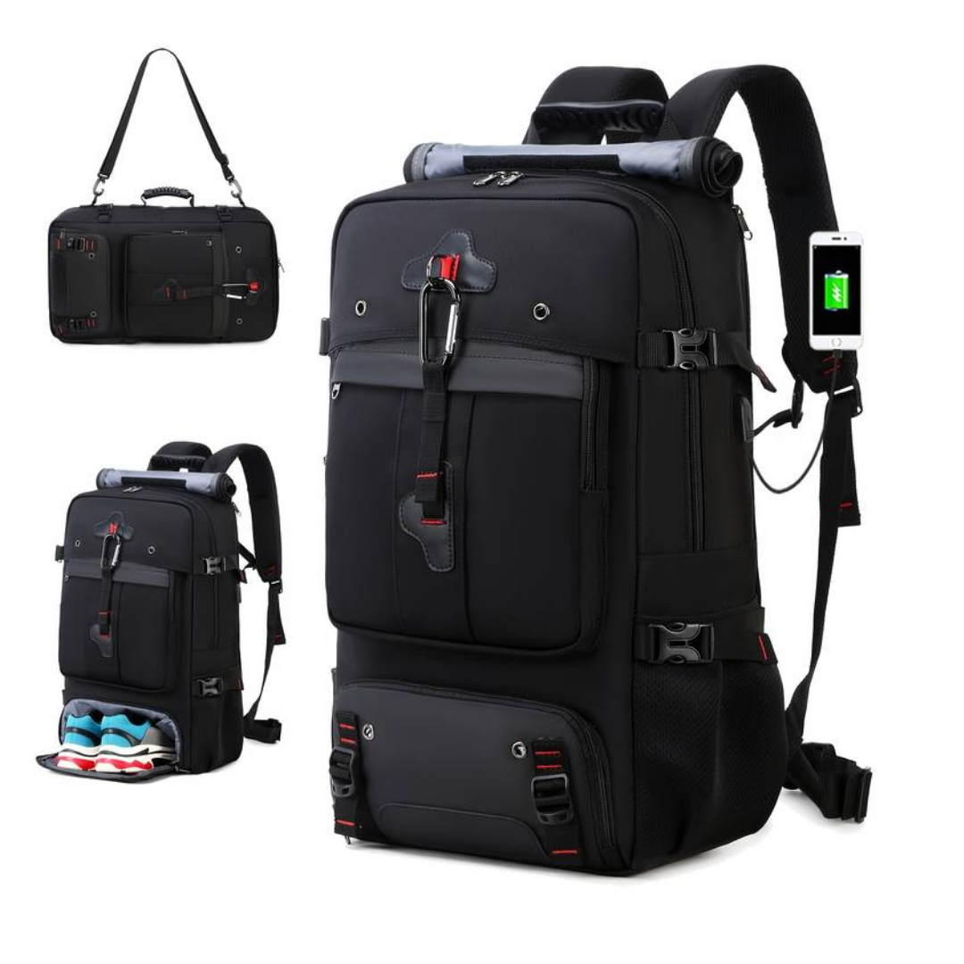 Mochila de exterior 50L – Impermeable y con puerto USB para viajes y aventura