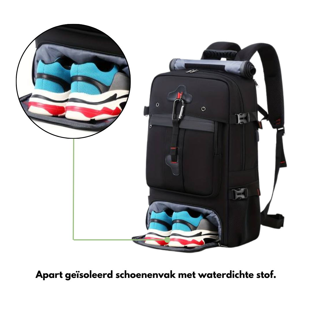Mochila de exterior 50L – Impermeable y con puerto USB para viajes y aventura