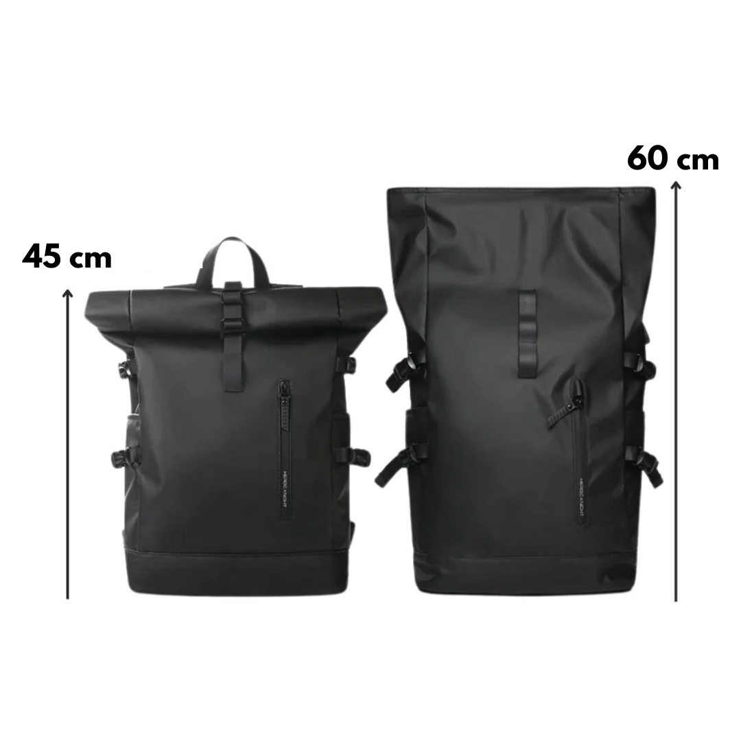 Motxilla Rolltop – Resistència a l'aigua amb USB i compartiment per a portàtil – Capacitat de 27L