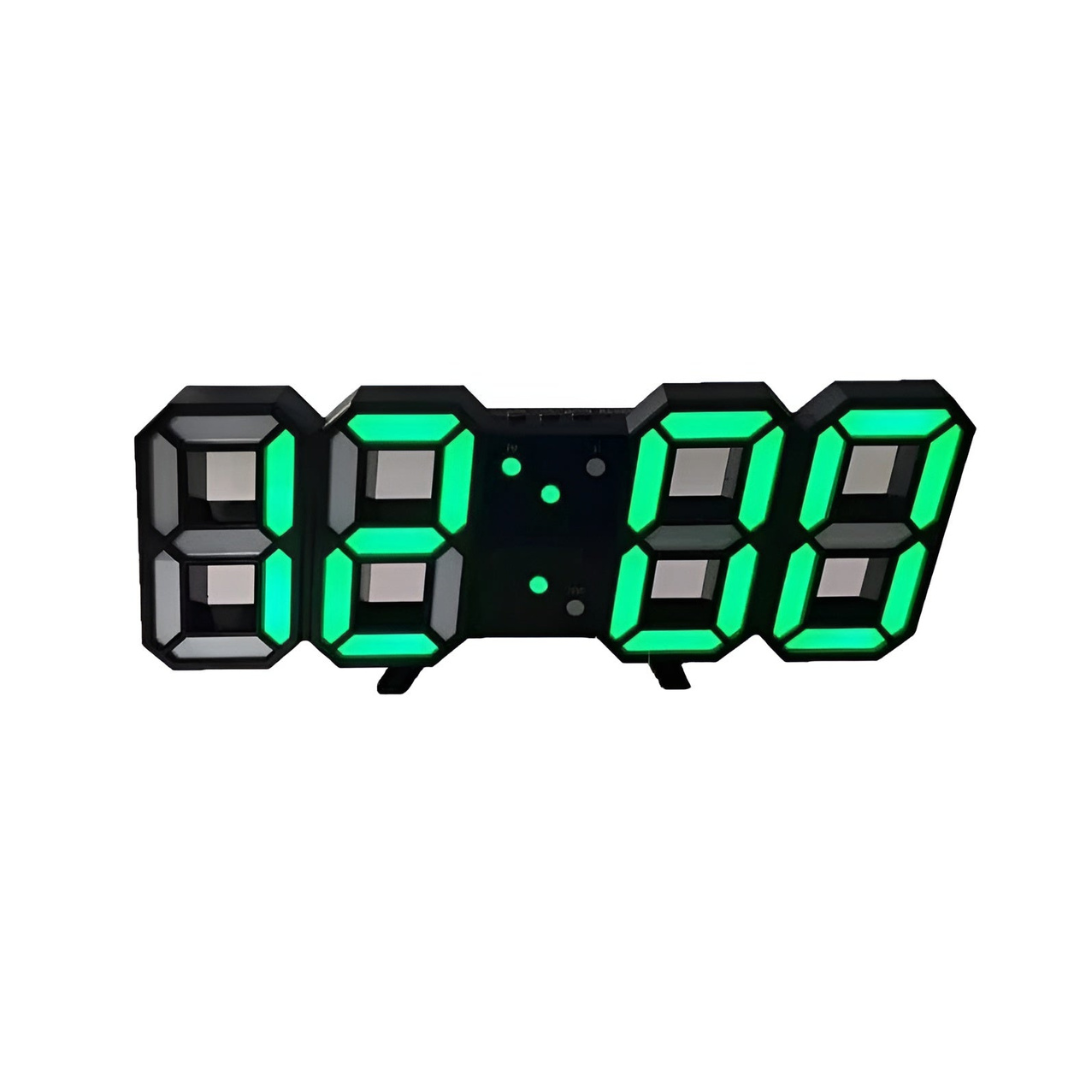Nyvox - Reloj de pared digital LED 3D moderno