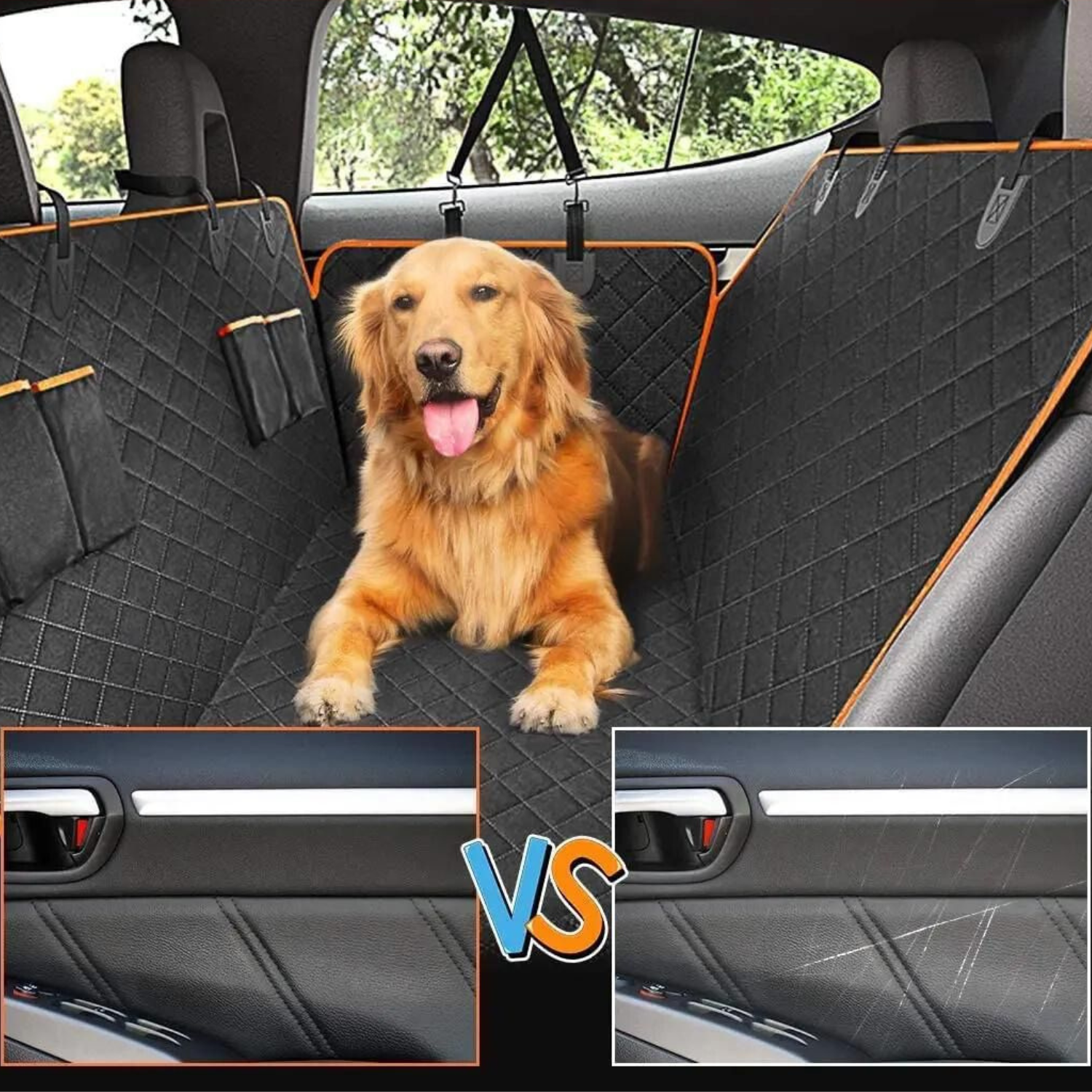 Melzano Protector de Patas | Protector de asiento trasero
