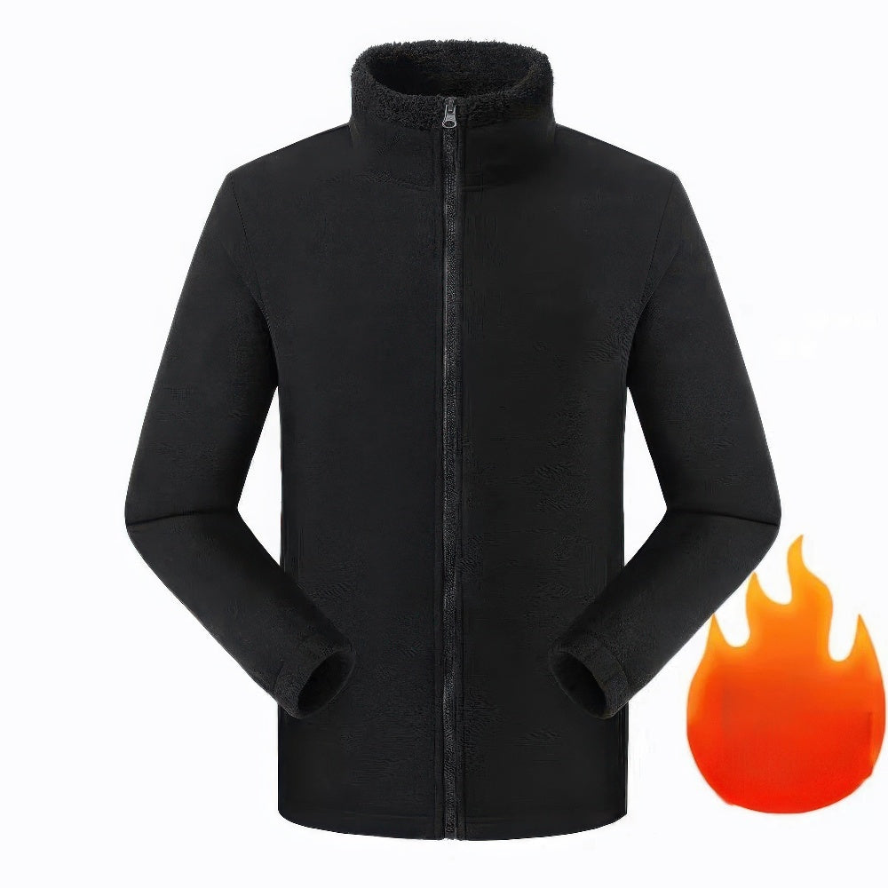 Men's Fleece Lined Winter Jacket - Comfortable and Stylish